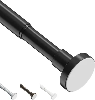 Produktbild von Verlängbare Duschvorhangstange - 46-226 cm - Teleskopisch verstellbare Schiene für Badezimmer und Schlafzimmer