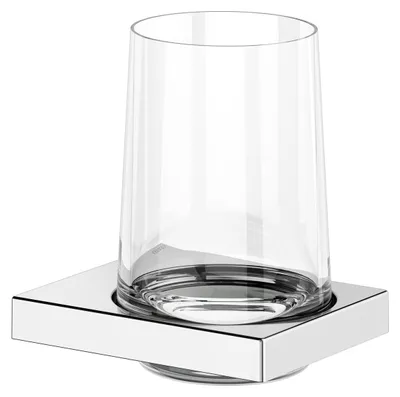 Image de Keuco Edition 11 Porte-verre cristal véritable/chromé - 11150019000