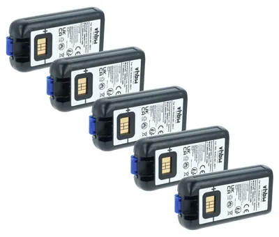 Produktbild von vhbw 5x Akku kompatibel mit Intermec EDA61K Barcodescanner POS (6800 mAh, 3,7 V, Li-Ion)