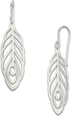 Produktbild von SilberDream Ohrringe Feder Damen 925 Silber Ohrhänger Markenschmuck SDO8819J