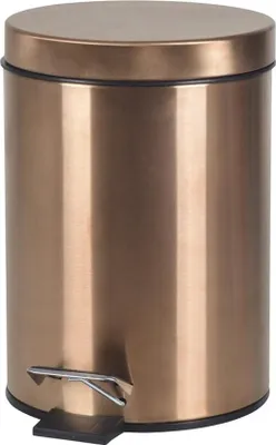 Zdjęcie produktu dla Pojemnik na odpady X-ROUND COPPER o pojemności 3 litrów, matowa miedź