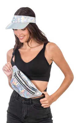 Zdjęcie produktu dla Chaks - Torba na ramię "Moon Bag", holograficzna torba z dwoma przegródkami