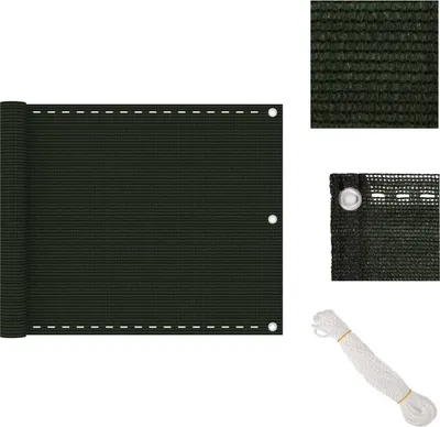Produktbild von vidaXL Balkon Sichtschutz Dunkelgrün 75x600 cm HDPE - Sonnenschirme & Sonnenschutze