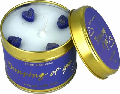 Immagine prodotto di Bomb Cosmetics Duftkerze in Dose Thinking of You, Dosenkerze, Blau, PTHIYOU04