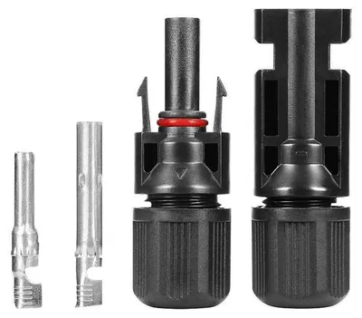 Produktbild von MC4-Solarsteckverbinder-Set Stecker/Buchse 2.5-6mm² Schwarz