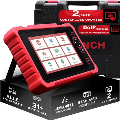 Produktbild von LAUNCH CRP359 obd2 Diagnosegerät für alle Fahrzeuge, OE Level Diagnosesoftware. Alle Systemdiagnosen und 31+ Reset-Services, Kfz-Tester für Active Test, CANFD, ECU-Codierung Inkl. 2 Jahre Update