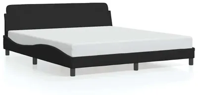 Produktbild von vidaXL Bettgestell Dover Schwarz 180x200 cm Samt