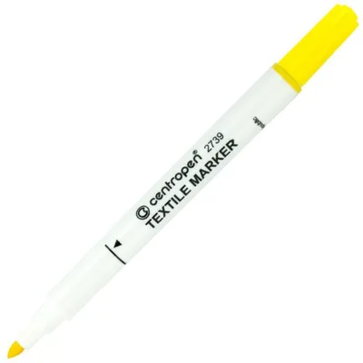 Obrázek produktu pro Centropen značkovač 2739 Textil žlutý