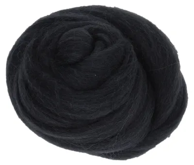 Produktbild von Filzwolle 20gr. Wolle (Wolle) / Märchenwolle zum Trockenfilzen und Nassfilzen Granitgrau