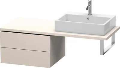 Produktbild von Konsolenunterschrank L-CUBE 400x620x547mm taupe supermatt taupe supermatt