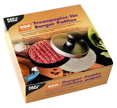Produktbild von Trennpapiere für Burger Patties Ø 13 cm weiss