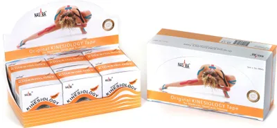 Produktbild von Nasara Kinesiologie Tape 5m x 5 cm 6er Box : beige Farbe: beige