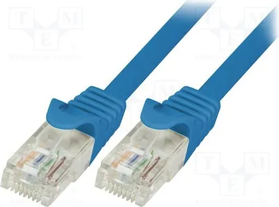 Productafbeelding van 1x 5 meter blauwe PVC RJ45-kabel (2 CP1056U)