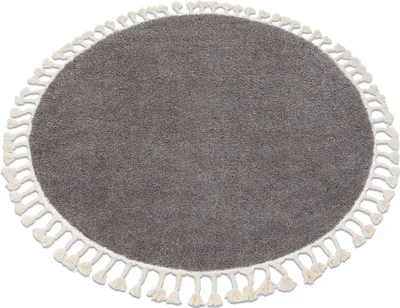 Immagine prodotto di Tappeto BERBER 9000 cerchio maro Frange berbero marocchino shaggy marrone ruota 120 cm