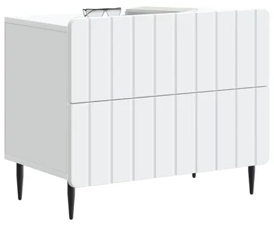 Obrázok produktu pre Nočný stolík Biela 62 x 34,5 x 49,5 cm Kompozitné drevo