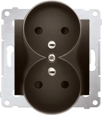 Imagen del producto de Contactos Simon DGZ2MZN.01/46, bronce, plástico, IP20, 250 V, 75 mm, 46 mm