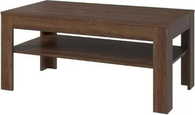 Image de Banc rectangulaire avec étagère pour salon Brass