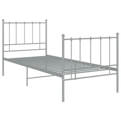 Immagine prodotto di vidaXL Letto grigio metallo 100x200 cm