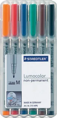 Immagine prodotto di STAEDTLER Folienstift Lumocolor M nonperm 6St