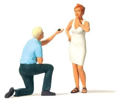 Produktbild von Preiser Heiratsantrag mit Ring 44932