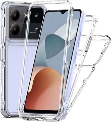 Produktbild von Transparente Handyhülle für ZTE Blade A54/ Blade A34 Stoßfeste TPU und PC Hybrid Klar Hülle
