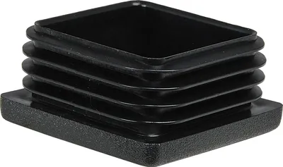 Produktbild von Lamellenstopfen 30x20mm für Vierkantrohr - Rohrstopfen rechteckig ideal zur Rohrabdeckung von Metallrohren und Aluprofilen, Wandstärke 1-3mm, schwarz