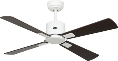 Produktbild von Energiespar Deckenventilator mit Fernbedienung Eco Neo III WiFi 103 cm Weiß Flügel Wenge / Silbergrau