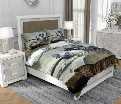 Immagine prodotto di Biancheria da letto 140x200 cm + 2x70x80 cm, set 3 pezzi, 100% cotone, cerniera, multicolore - SOVIO | So.Z0006