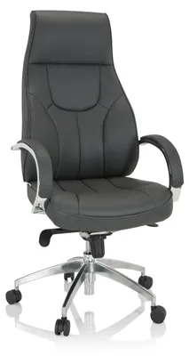 Produktbild von hjh OFFICE Profi Chefsessel ELEGANCE I Ergonomischer Bürostuhl mit Armlehnen Kunstleder Drehstuhl für Büro, Zuhause