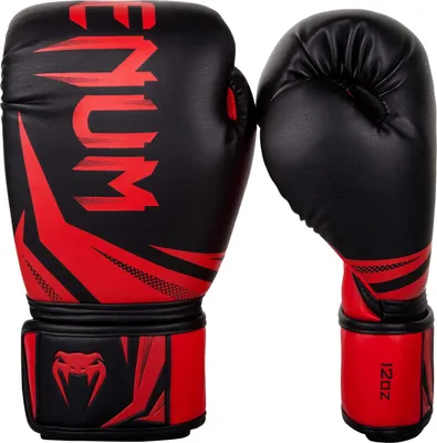 Image de Venum, Challenger 3.0 gants de boxe, unisexe adulte, 12 Oz, noir/rouge