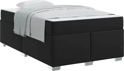 Obrázok produktu pre vidaXL Rám postele s matracom čierny 120 x 190 cm látka