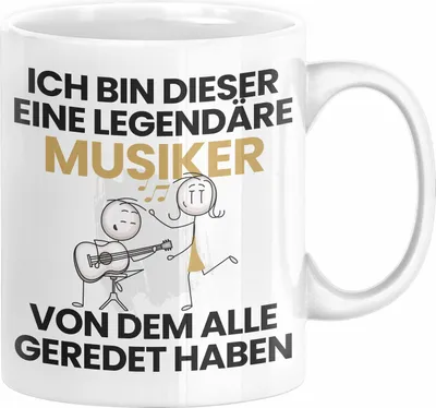 Produktbild von Musiker Geschenk Tasse Lustige Geschenkidee Geburtstag für Musiker Ich Bin Dieser Legendäre Musiker Von Dem Alle Geredet Haben Kaffee-Becher (Weiß)