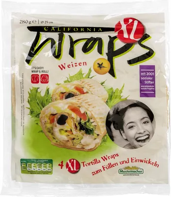 Immagine prodotto di Tortilla pszenna Ben 280 g 4 sztuki