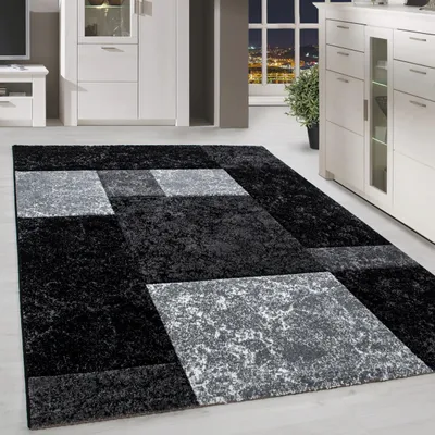 Produktbild von Homebyhome Designer Wohnzimmer Teppich Modern Weicher Kurzflor Teppich Konturenschnitt Pflegeleicht, Grösse: 280x370 cm