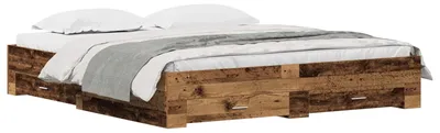 Immagine prodotto di vidaXL Struttura letto con cassetti in legno di recupero 180 x 200 cm Materiale a base di legno
