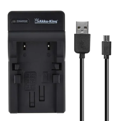 Produktbild von USB-Akku-Ladegerät kompatibel mit Canon NB-1L, NB-1LH