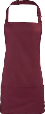 Image de Premier 2 en 1 tablier coloré RW1074 (taille unique) (Bourgogne)