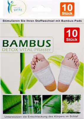 Image de 10 patchs au bambou Vitalpads Détoxification Purification Détoxification Métabolisme