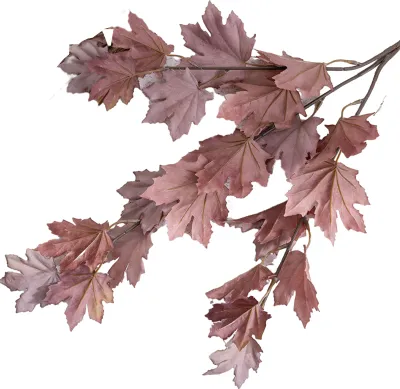 Produktbild von Künstliches Ahornblatt, lebendige Farbe, Simulationspflanze, exquisites realistisches Ahornblatt für die Dekoration von Partys zu Hause