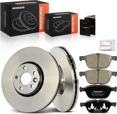 Obrázek produktu pro Frankberg 2x brzdové kotouče 4x brzdové destičky přední náprava pro Volvo XC60 156 2.0L 2.4L 2.5L 3.0L 3.2L 2008-2017