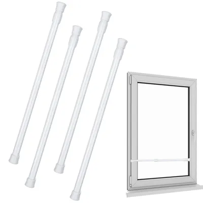 Produktbild von Fenstersicherungsstangen 40-70 cm, 4 Stück, Einbruchschutz, für Fenster