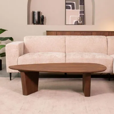 Produktbild von LABEL51 Wow Couchtisch – Naturglatt – 135 x 75 x 35 cm