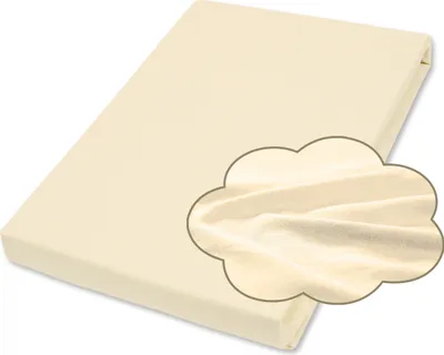 Produktbild von Traumhaft gut schlafen Spannbetttuch für Kinder, 100% Baumwolle, 70x140 cm, versch. Farben, Farbe: Ecru, Größe: 70 x 140 cm