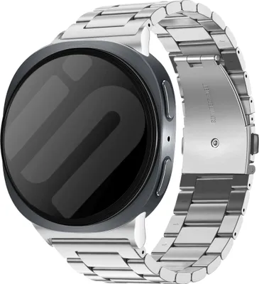 Produktbild von Strap-it Titanium Gliederband mit Schmetterlingsverschluss - passend für die Samsung Galaxy Watch 8 - 40mm / Galaxy Watch 8 - 44mm / Galaxy Watch 8 Classic (silber)