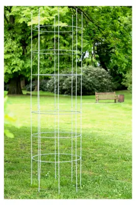 Produktbild von Metall Rankhilfe Ø 60cm H: 200cm Zink Obelisk Rankgerüst