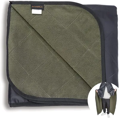 Productafbeelding van ACUSHLA Buitendeken, 200x145 cm, waterdichte campingdeken, legergroen