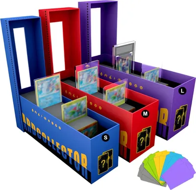 Produktbild von Organizer Box Sammelordner für Pokémon Karten – Midukit Kartenbox bis 4000 Karten, TCG Aufbewahrung mit Trennwänden