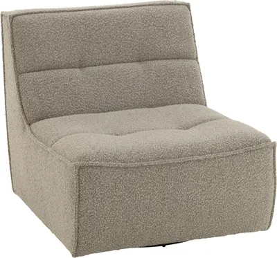 Produktbild von Quadratischer Drehsessel aus Bouclé-Stoff