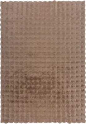 Productafbeelding van 180x290 cm, vloerkleed, Waffle, imitatiebont, taupe