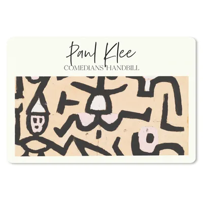 Produktbild von MuchoWow® Mauspad Mousepad Flugblatt der Komödianten - Paul Klee - Kunst 27x18 cm - Mousepads - Maus Mat - Pad - Mausunterlage - Büroartikel - Desk Matten